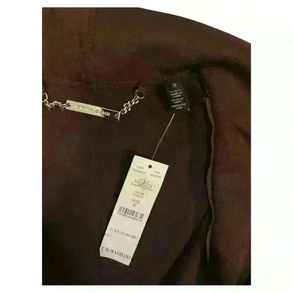 White House Black Market Drape Front Snake Print Jacket Size Small NWT - Picture 10 of 11